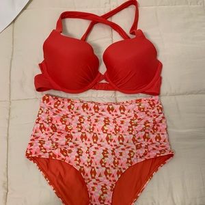 AERIE High-Rise Bikini Set